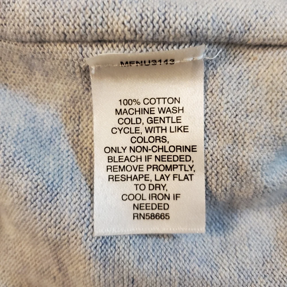 14th & Union Sweater Light Blue‎ V Neck Size L New Men's
